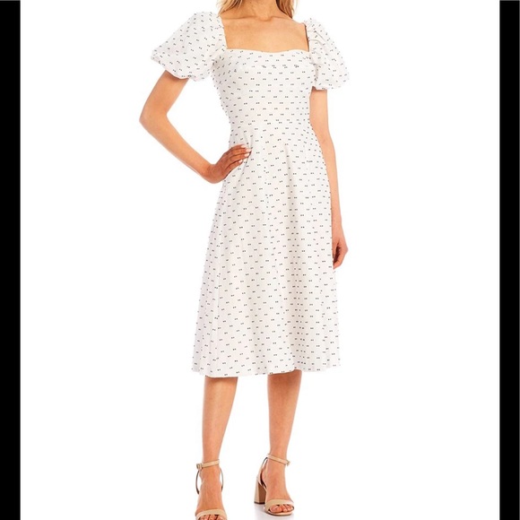 NWT Gloria Family Matching Puff Sleeve Swiss Dot - Picture 4 of 7